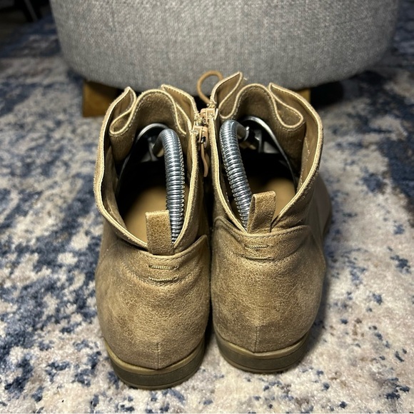 Torrid Tan Faux Leather Lace-Up Booties Size 8 Wide - Picture 9 of 13